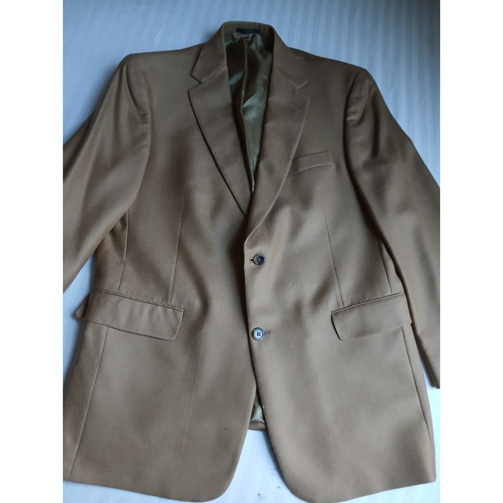 Hart Schaffner Marx Loro Piana Blazer 42 100 Cashmere Trumpeter Gold Two Button